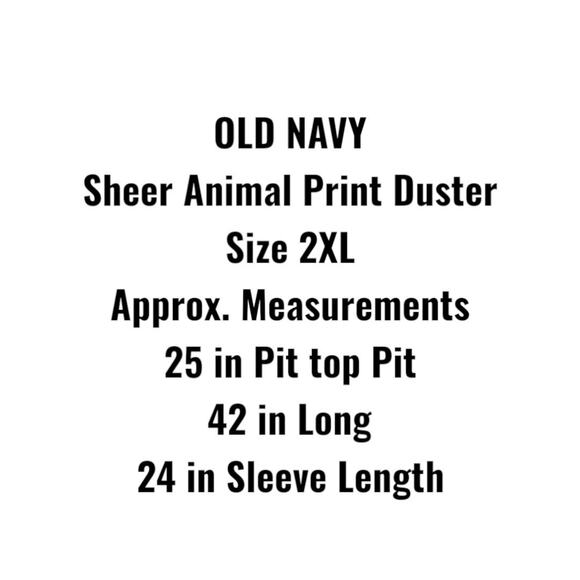 Old Navy Dress/Jacket Womens SZ 2XL Snake Print Sheer Drawstring Duster - Picture 6 of 15